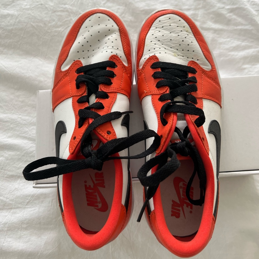 air Jordan’s orange and black womens size 7.5